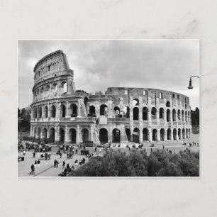 Ancient Rome Colosseum Black & White Briefkaart