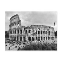 Ancient Rome Colosseum Black & White Briefkaart