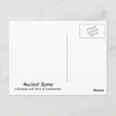 Ancient Rome Colosseum Briefkaart (Achterkant)