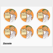 Ancient Rome Graduation Certificate Ceasar Ronde Sticker (Vel)