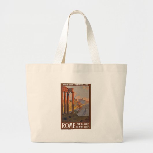 Ancient Rome Travel and Painting Grote Tote Bag (Voorkant)