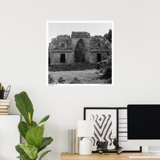 Ancient Ruins: Gateway to Labna, Yucatan, Mexico Poster (Thuiskantoor)