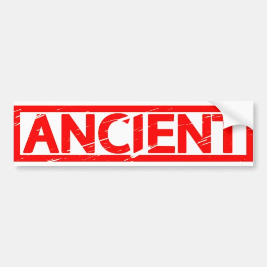 Ancient Stamp Bumpersticker (Voorkant)