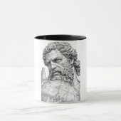 Ancient Stone Atlas Titan Close-up Sculpture Mug (Centre)