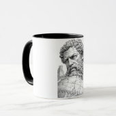 Ancient Stone Atlas Titan Close-up Sculpture Mug (Devant gauche)