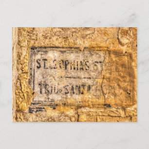 Ancient Street Sign Malta Briefkaart