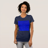 Ancient Sumerian Mesopotamian Pattern Blue T-shirt (Voorkant volledig)