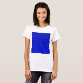 Ancient Sumerian Mesopotamian Pattern Blue T-shirt (Voorkant volledig)