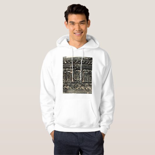 Ancient Sumerian Mesopotamian Pattern Hoodie (Voorkant volledig)