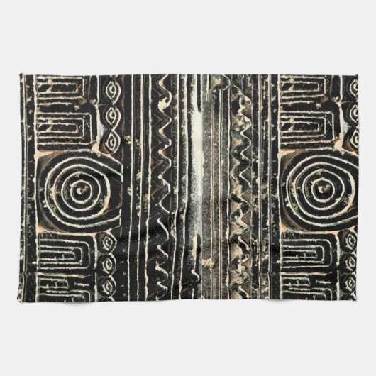 Ancient Sumerian Mesopotamian Pattern Theedoek (Horizontaal)