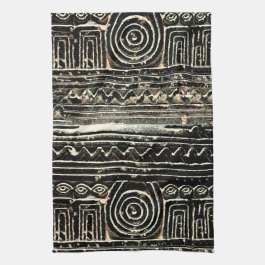 Ancient Sumerian Mesopotamian Pattern Theedoek (Verticaal)