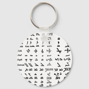 Ancient Syria Alphabet Sleutelhanger