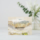 Ancient Theater of Athens Greece  Briefkaart (Staand voorkant)