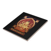 Ancient Tibetan Tapestry Tegeltje (Zijkant)