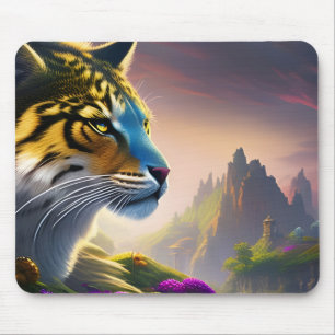 Ancient Tiger enquêtes in zijn koninkrijk, paarse  Muismat