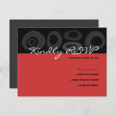 ANCIENT TREE Bar Bat Mitzvah Reply Card2 RSVP Kaartje (Voorkant / Achterkant)