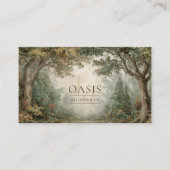 Ancient Tree Forest Archway Rustic Landscape Visitekaartje (Voorkant)