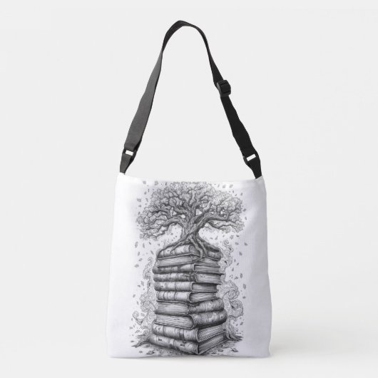 Ancient Tree of Knowledge Ink Graphic Tote Bag (Dos)