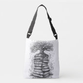 Ancient Tree of Knowledge Ink Graphic Tote Bag (Devant)