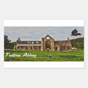 Ancient Tstage Abbey, klooster van Cistercian, Wal Rechthoekige Sticker