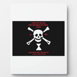 Ancient Viking Prayer.. Angst niet dood Fotoplaat