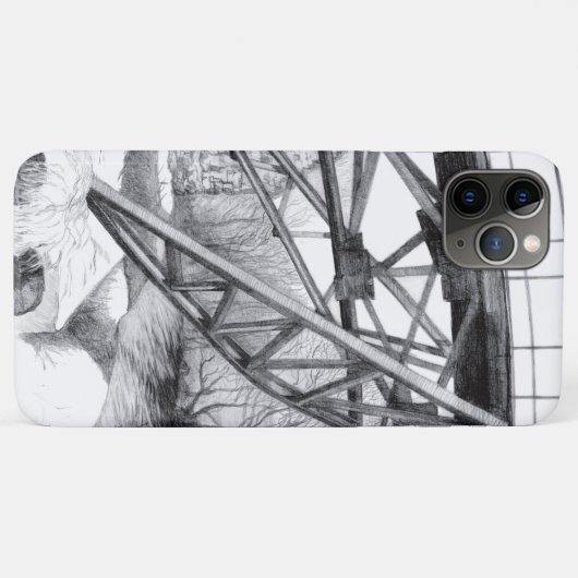 Ancient voetbrugpencilart Case-Mate iPhone case (Achterkant (horizontaal))