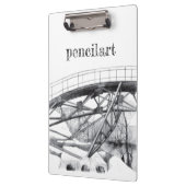 Ancient voetbrugpencilart klembord (Links)