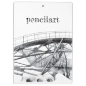 Ancient voetbrugpencilart klembord (Achterkant)