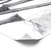 Ancient voetbrugpencilart perfect poster (Hoek)