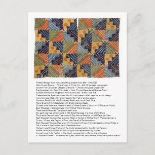 Ancient Wari Stepped Diamond Motif Briefkaart