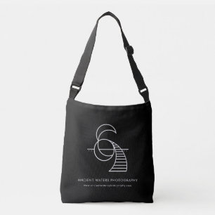 Ancient Waters Fotografiezak met Motto en Logo Crossbody Tas
