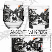 Ancient WHISPERS Chow Wijnglas Zonder Voet