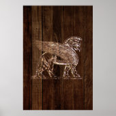 Ancient Winged Lion Poster (Voorkant)
