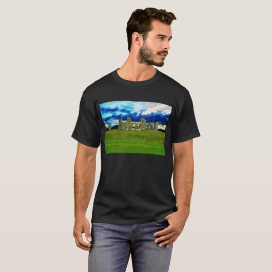 Ancient Wonder Architecture of Stonehenge England T-shirt (Voorkant volledig)