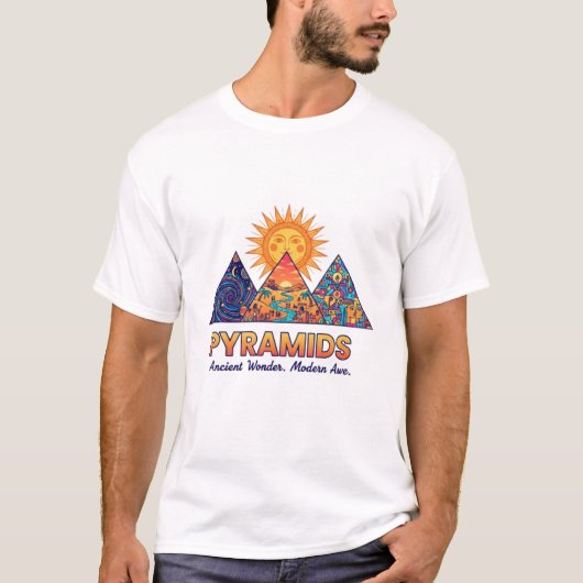 ANCIENT WONDER. MODERN AWE T-SHIRT (Voorkant)