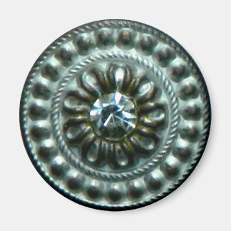 Ancient zilverbrood met gem magneet