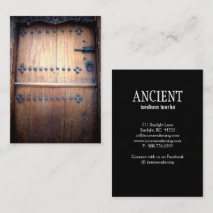 Anciënte Antiek Vintage van het deeg Visitekaartje