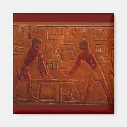 ANCIËNTE EGYPTIANEN Wall Relief Art Magnet Magneet (Voorkant)