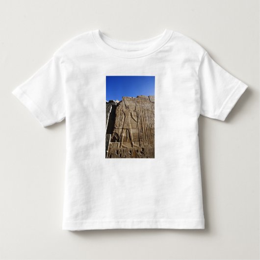 Anciënte hiërogliefen op de muur, tempel van Karna Kinder Shirts (Voorkant)