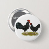 Ancona Chickens Ronde Button 5,7 Cm (Voorkant /achterkant)