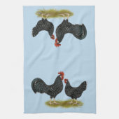 Ancona Chickens Theedoek (Verticaal)