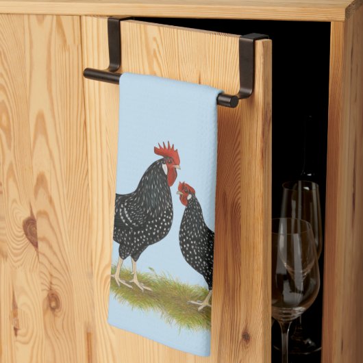 Ancona Chickens Theedoek (Derde Gevouwen)
