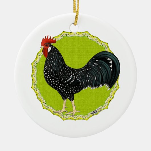 Ancona Rooster Keramisch Ornament (Voorkant)