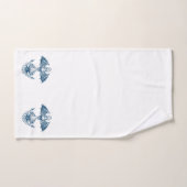 Ancrage de bateau bleu et blanc (Serviette à main)