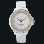 Ancrage de parties scintillant en or rose classiqu<br><div class="desc">Design élégant et élégant avec ancrage parties scintillant en or rose et marbre blanc.</div>