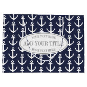 Ancrage nautique personnalisé imprimer gros sacs c (Dos)
