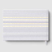 Ancrage or rayures mariage nautique livre d'or (Verso)