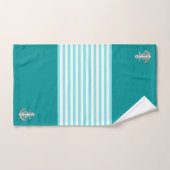 Ancrage/roue marine marine marine/argent/gris (Serviette à main)