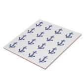 Ancrages marins bleus et blancs carreaux de cérami (Côté)