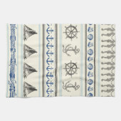 Ancre à voile Corde nautique Serviette de cuisine (Horizontal)